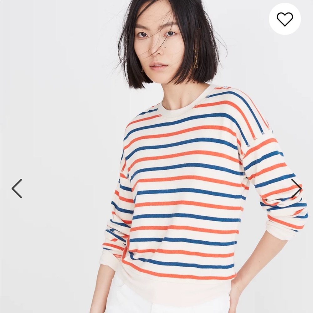 Striped Madewell sweatshirt